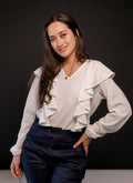 Polera Camila Blanca - Vista frontal