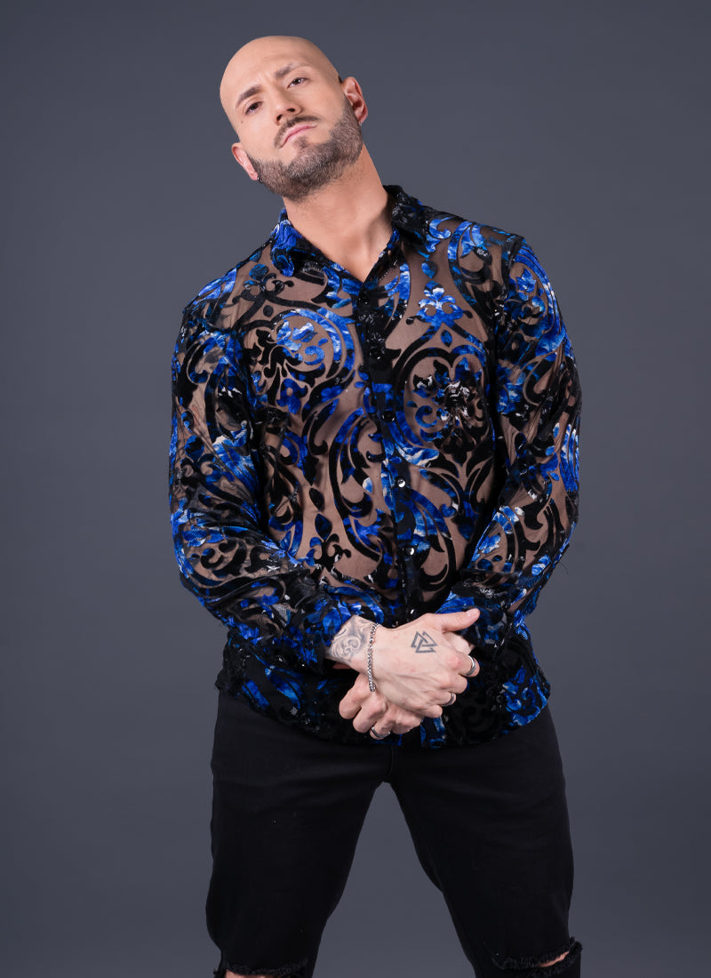 CAMISA ROMA AZUL Cod501