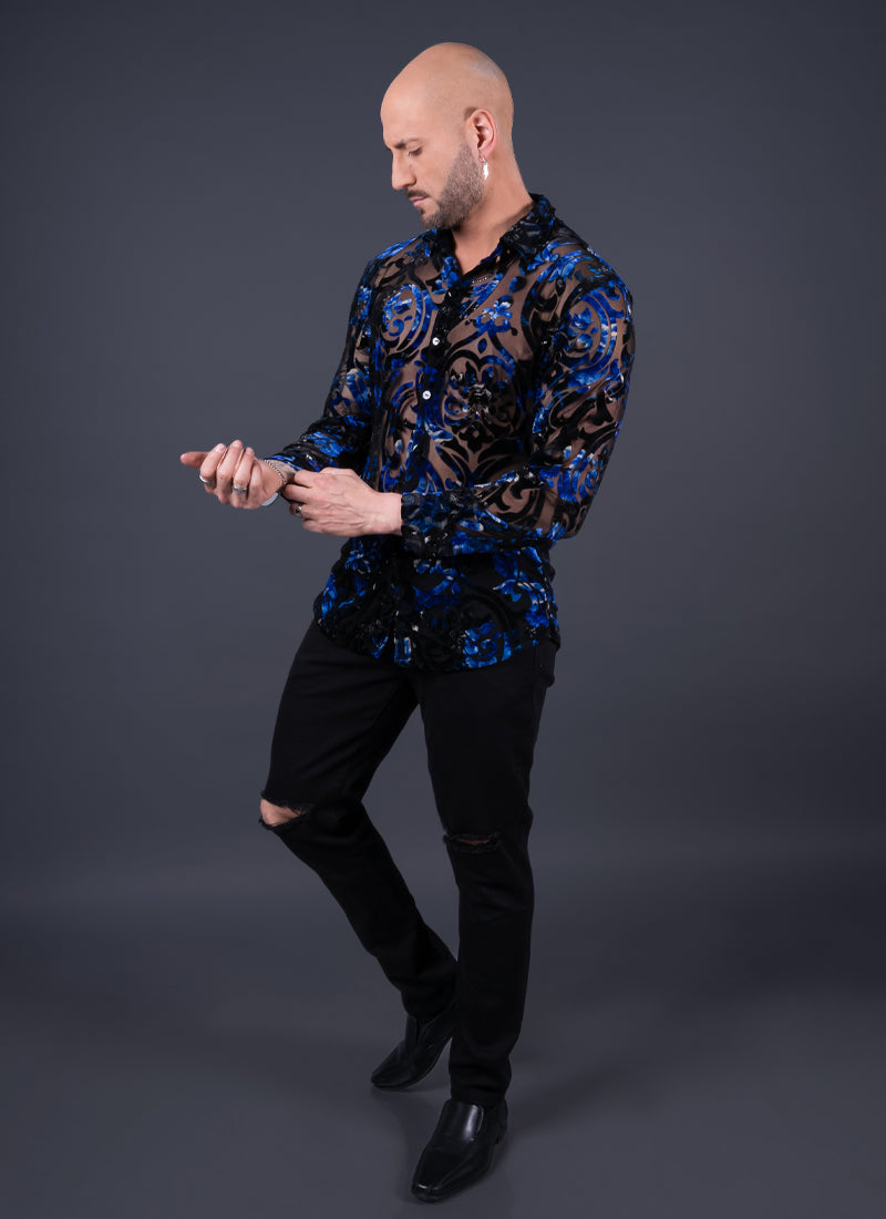 CAMISA ROMA AZUL Cod501