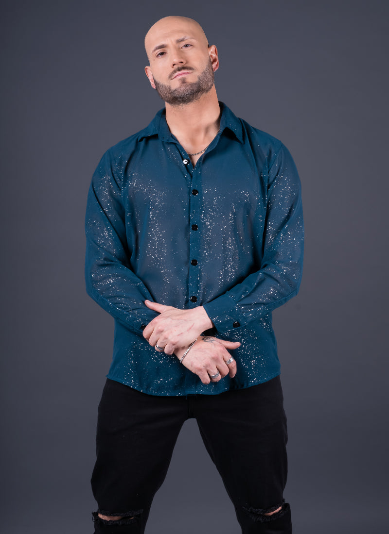 CAMISA ROMA VERDE PETRÓLEO Cod5005