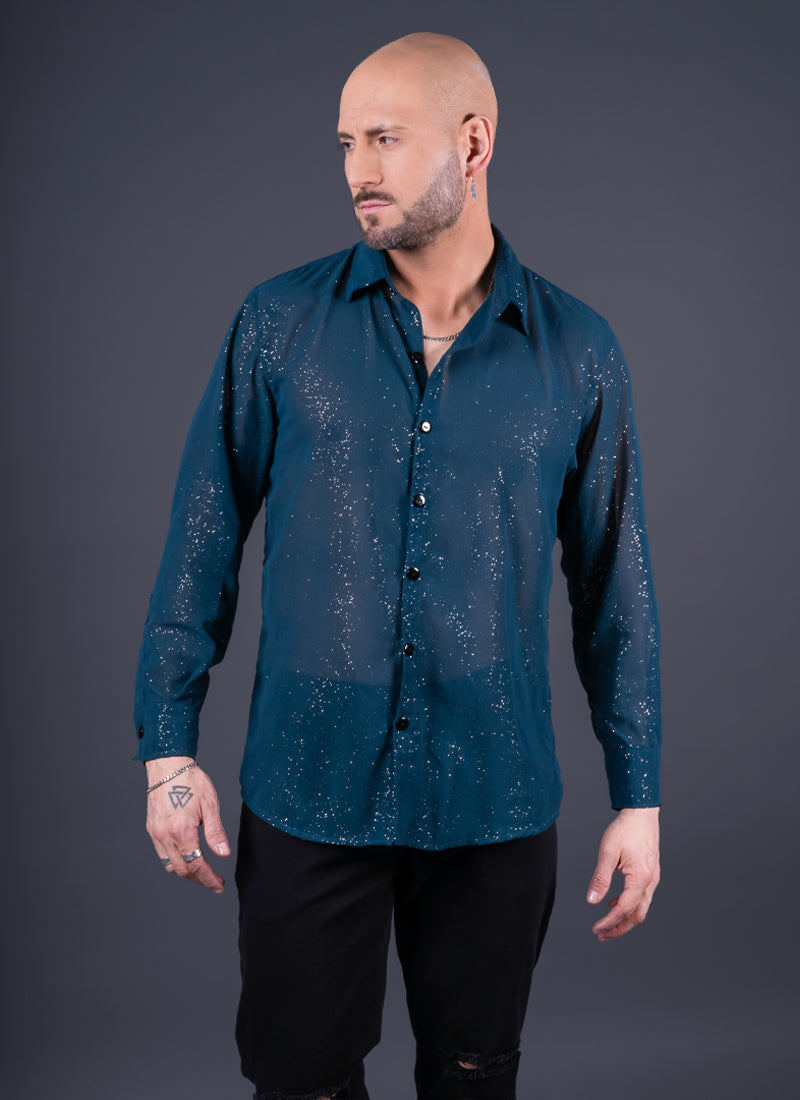 CAMISA ROMA VERDE PETRÓLEO Cod5005