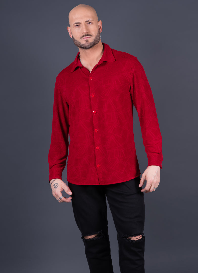 CAMISA ROMA ROJA Cod5002
