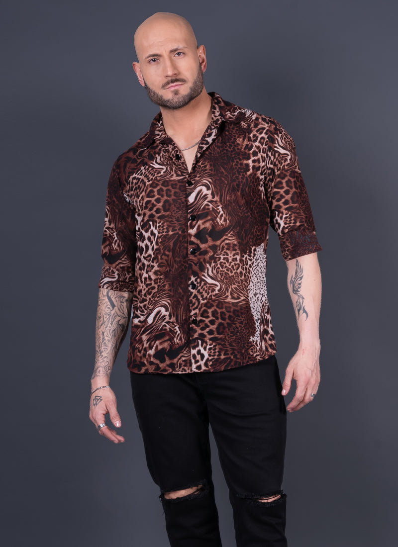 CAMISA ROMA CAFÉ Cod5004