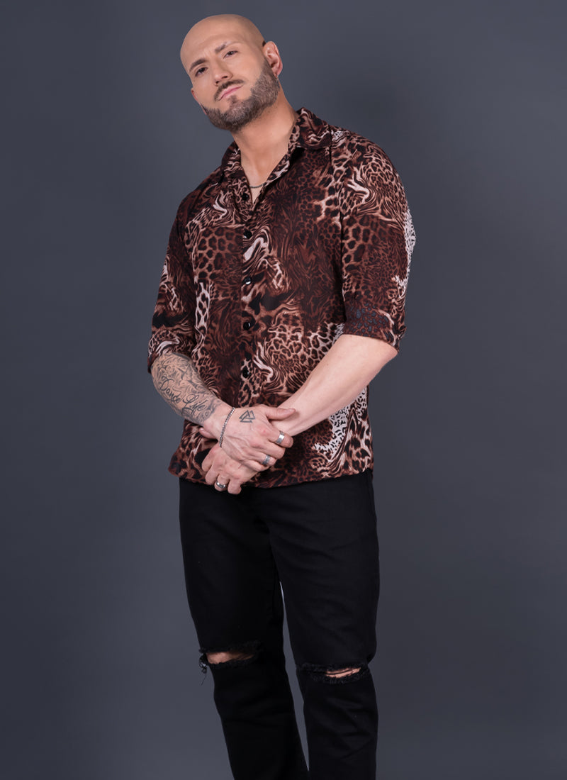 CAMISA ROMA CAFÉ Cod5004