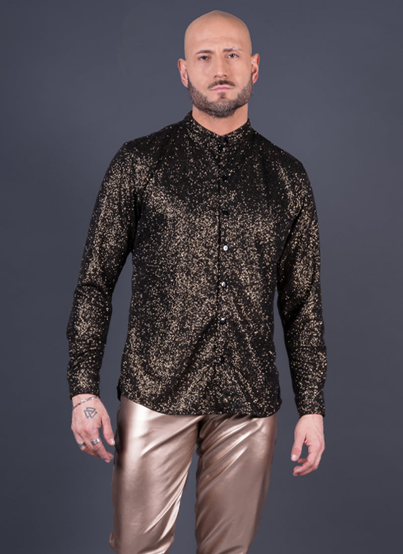 CAMISA PRAGA DORADA Cod5008