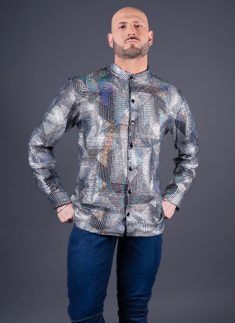 CAMISA PRAGA PLATEADA Cod5010