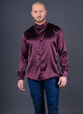 CAMISA DUBAI SATÍN MORADO Cod5440