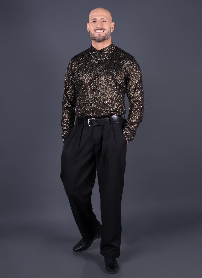CAMISA PRAGA DORADA Cod5008