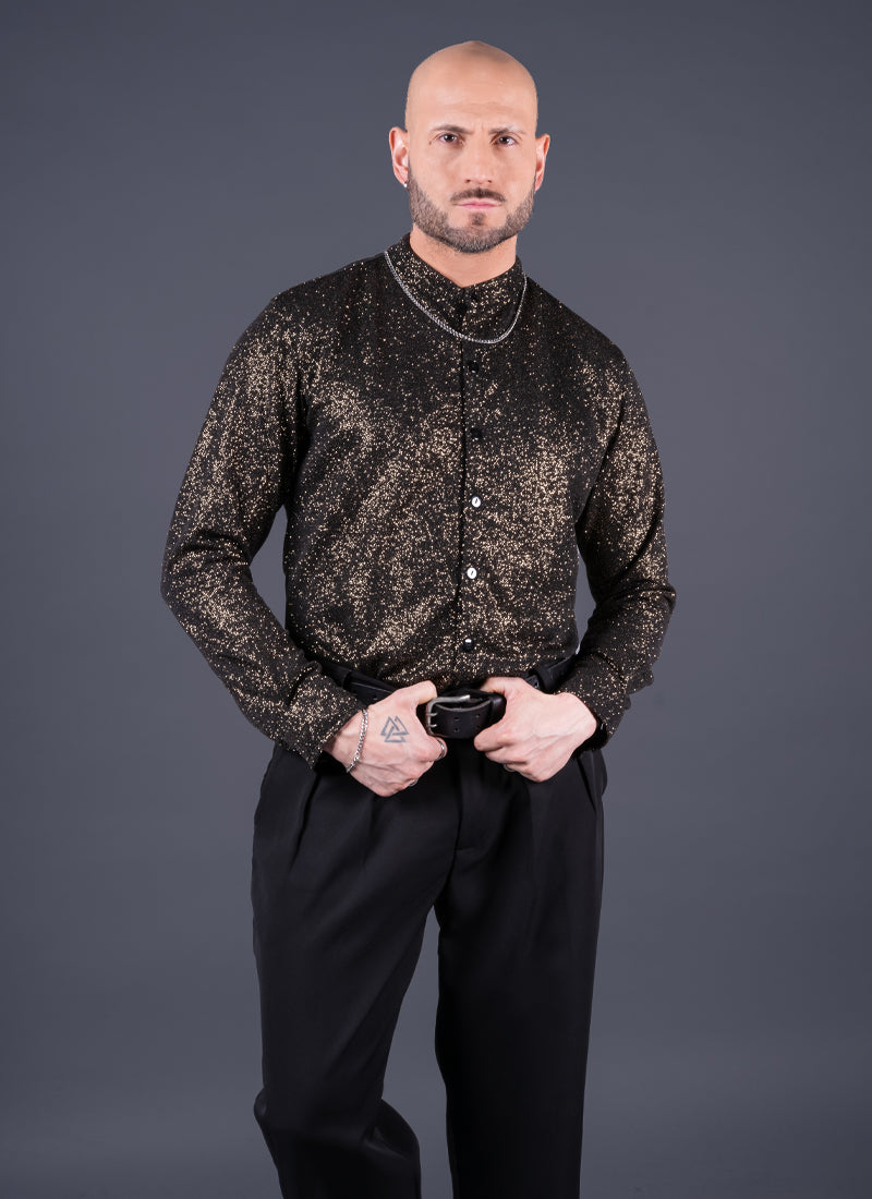 CAMISA PRAGA DORADA Cod5008