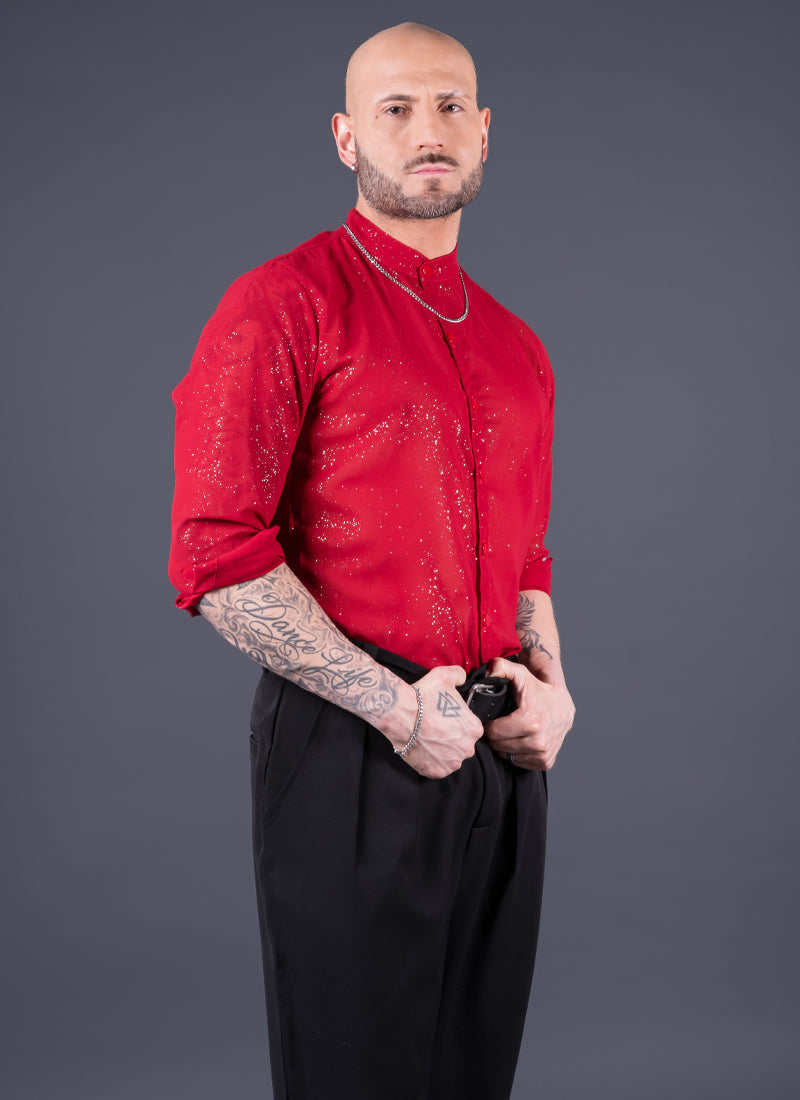CAMISA PRAGA ROJA Cod5007