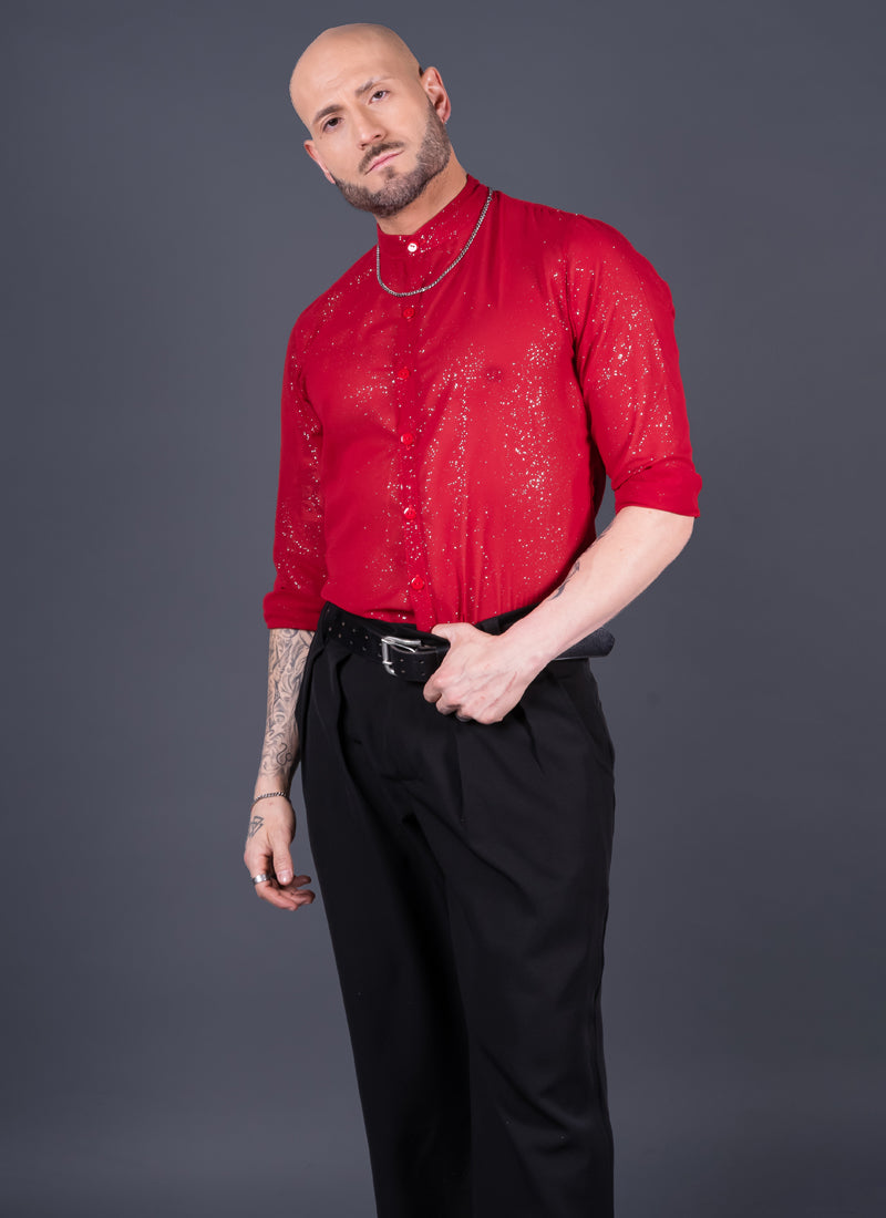 CAMISA PRAGA ROJA Cod5007