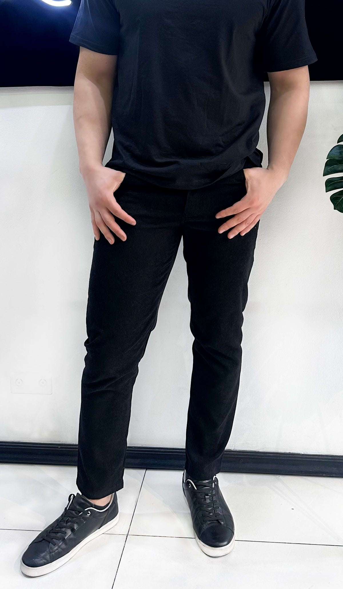 Pantalón Emilio Cotelé Negro Cod7565