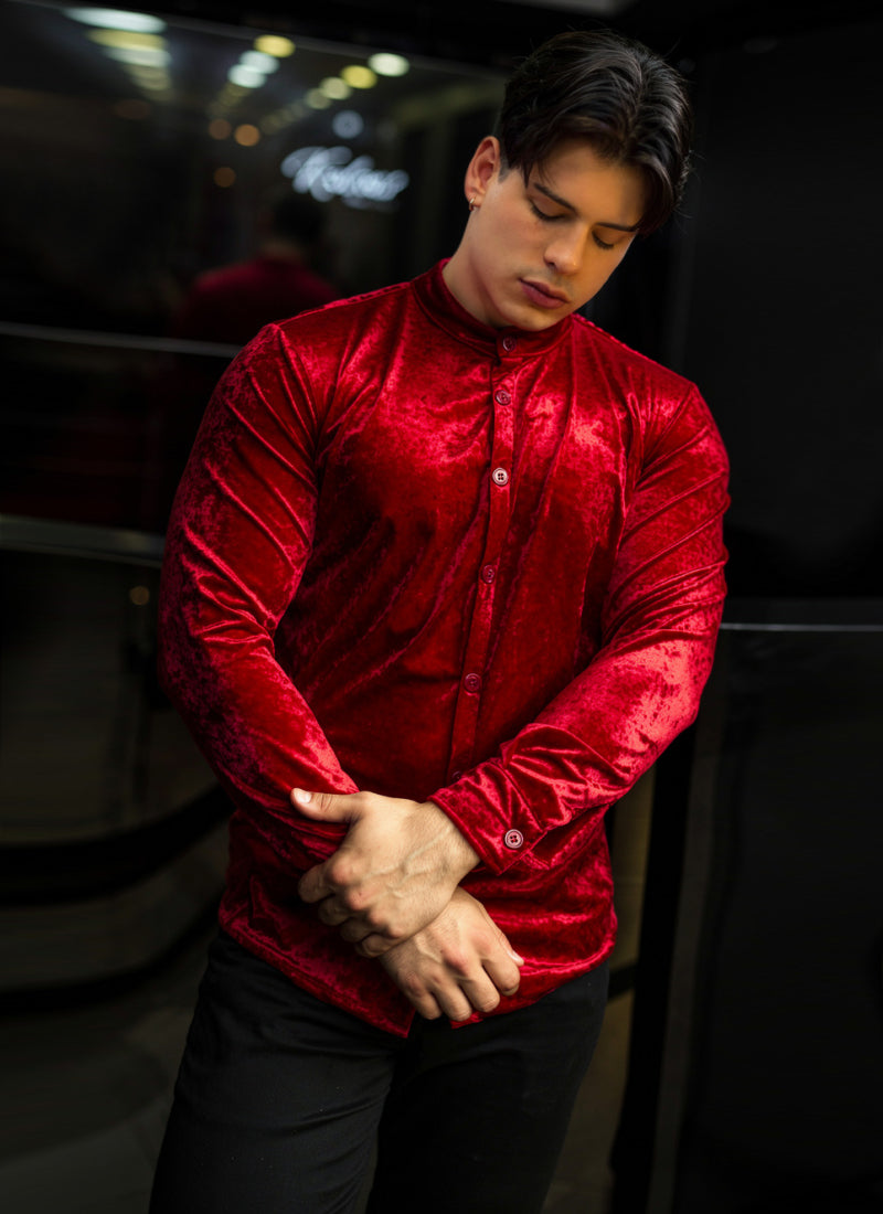 CAMISA PRAGA ROJA Cod5009