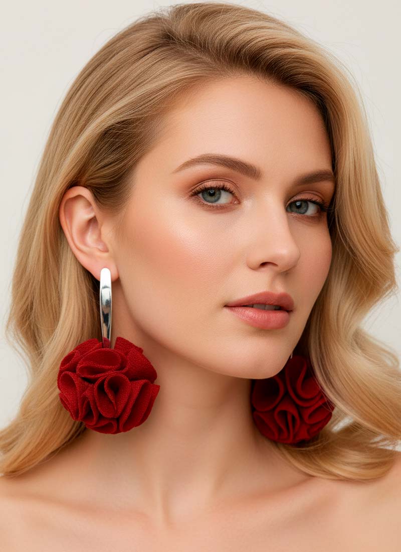 Aros Becky Plateado Cod5686