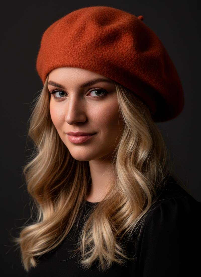 Boina Italia Naranja Cod7596